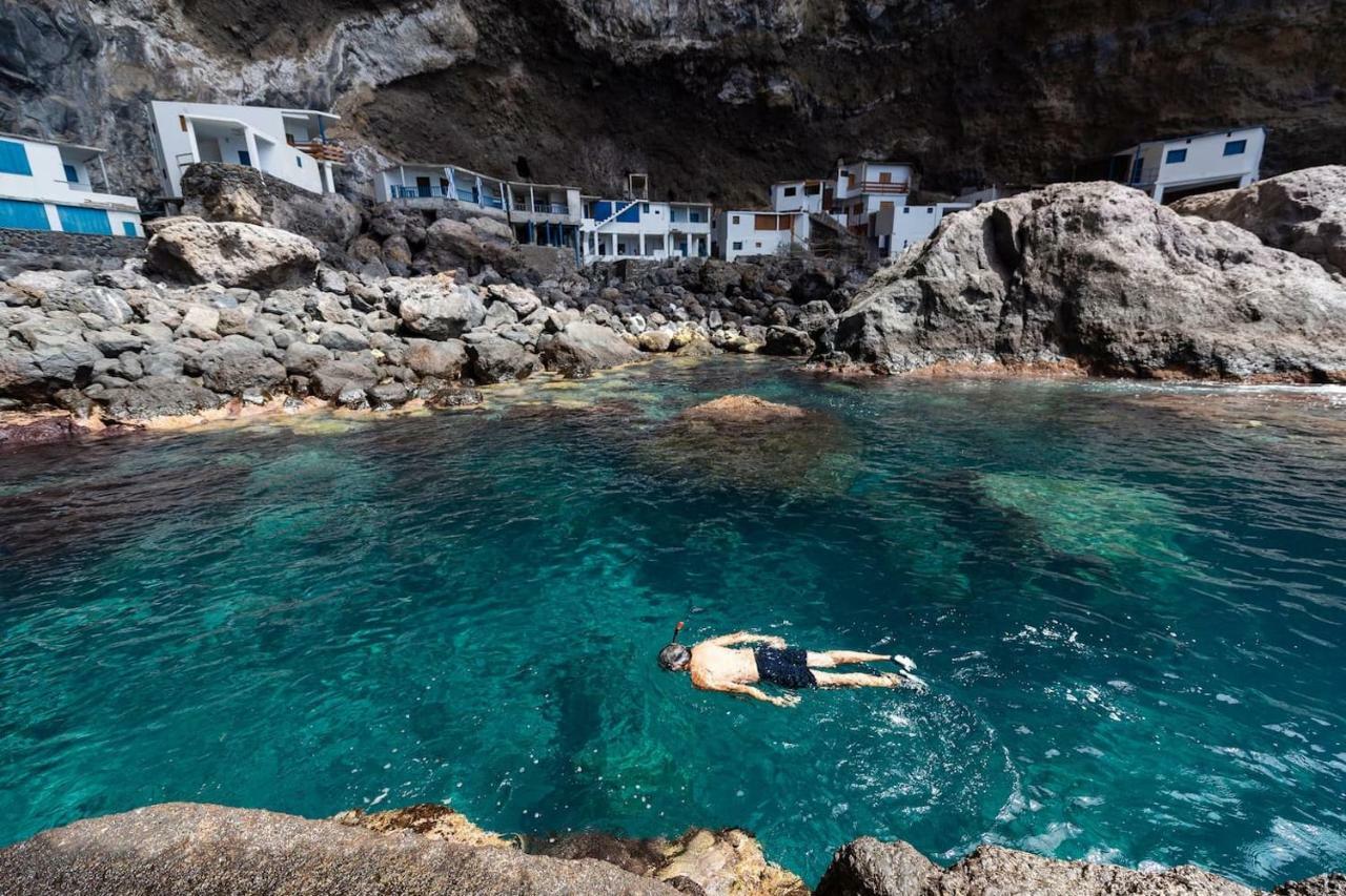 Casa Alba, Casa Rural Con Piscina-Spa Climatizada Hasta 34º Gratuito Y Vistas Al Mar Puntallana Bagian luar foto